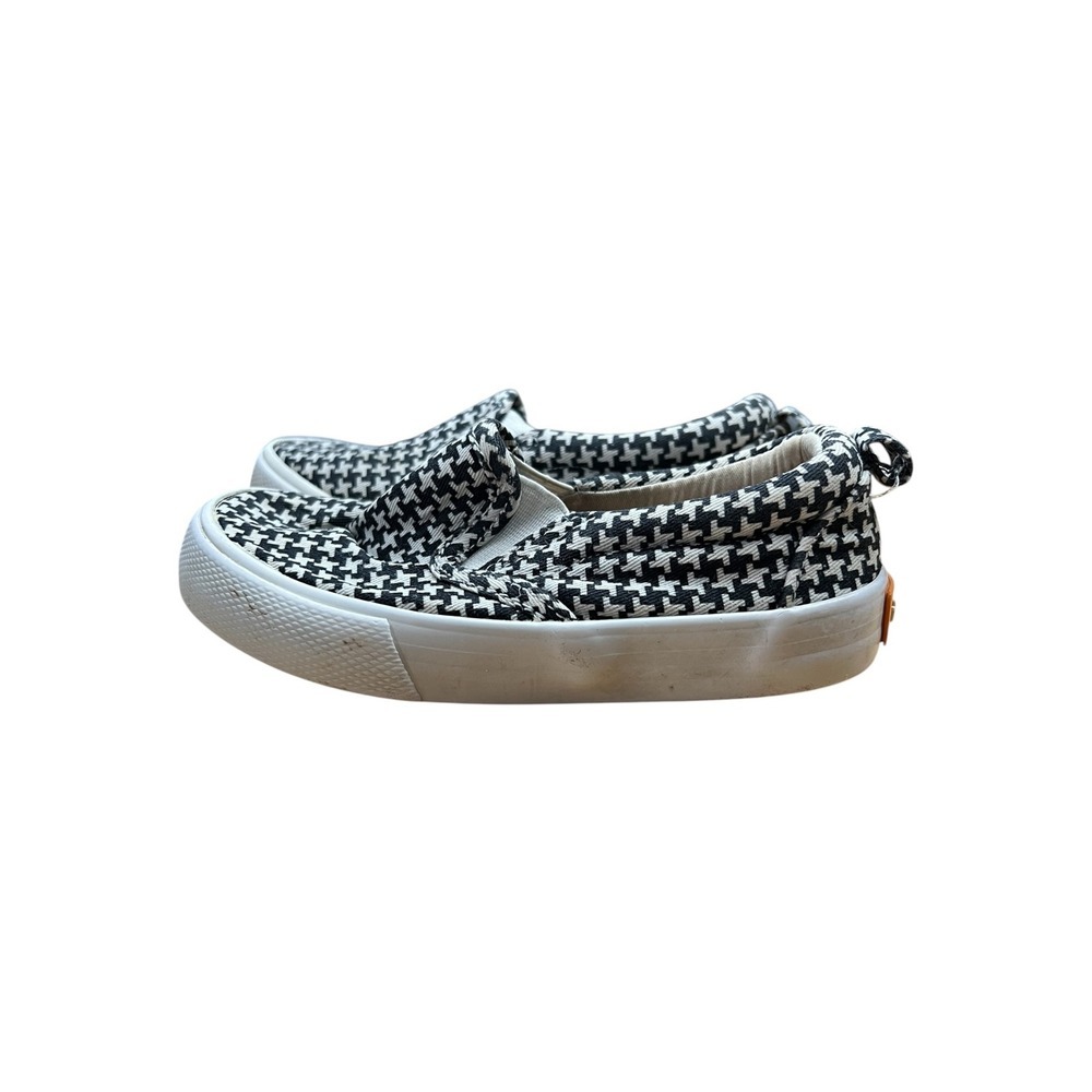 Tula Kids Houndstooth Slip On Sneakers Black White TU20180614G Size 8 US